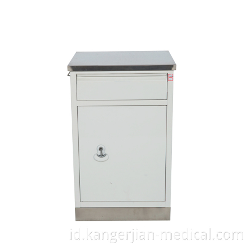 ABS Medical Furniture Hospital Berkualitas Tinggi 304# Meja Kabinet Tempat Tidur Stainless Steel